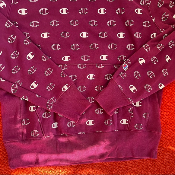 Purple Champion hoodie size large - Picture 2 of 6